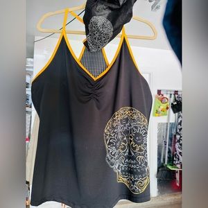 Harley Davidson Performance Fabric Tank w/Built-In Shelf Bra & Skull Cap